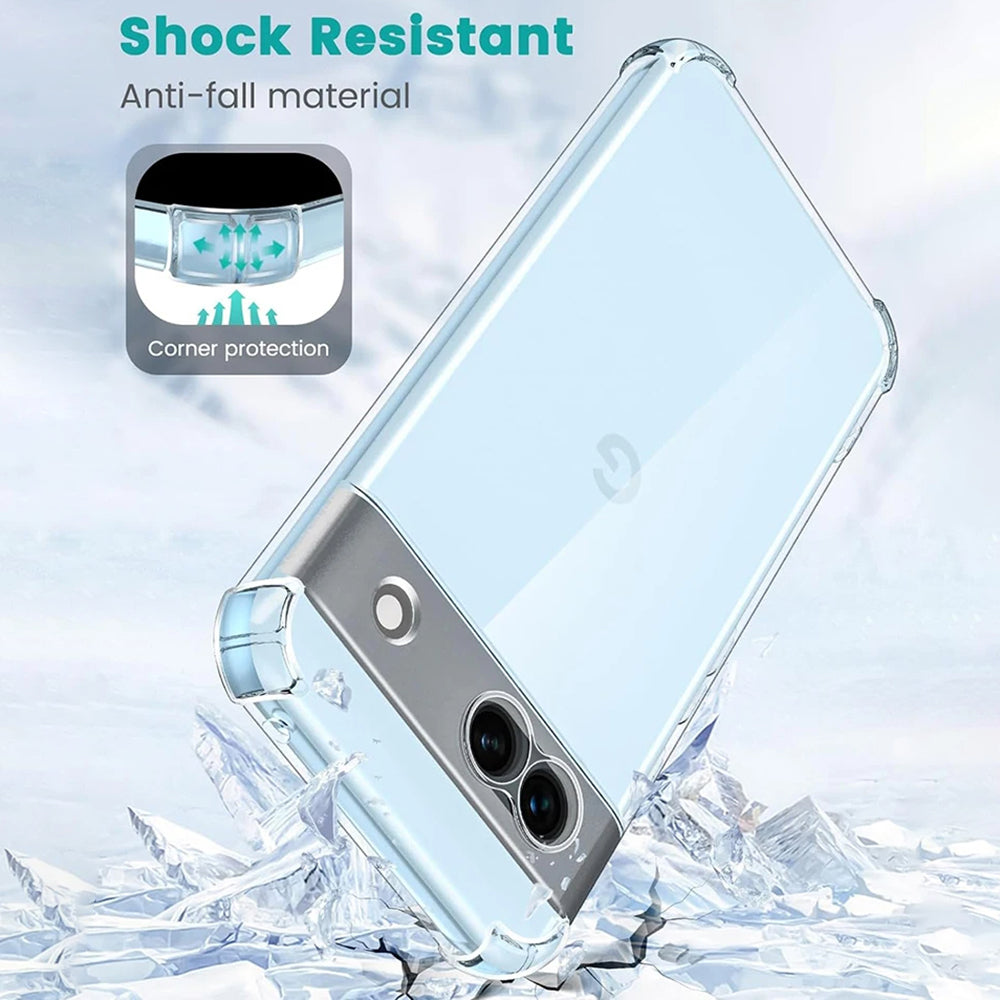 Custodia per Google Pixel 9 Pro, Techsuit, Shockproof Clear, Trasparente