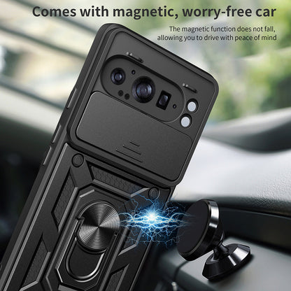 Custodia per Google Pixel 9 Pro XL, Techsuit, CamShield, Nera