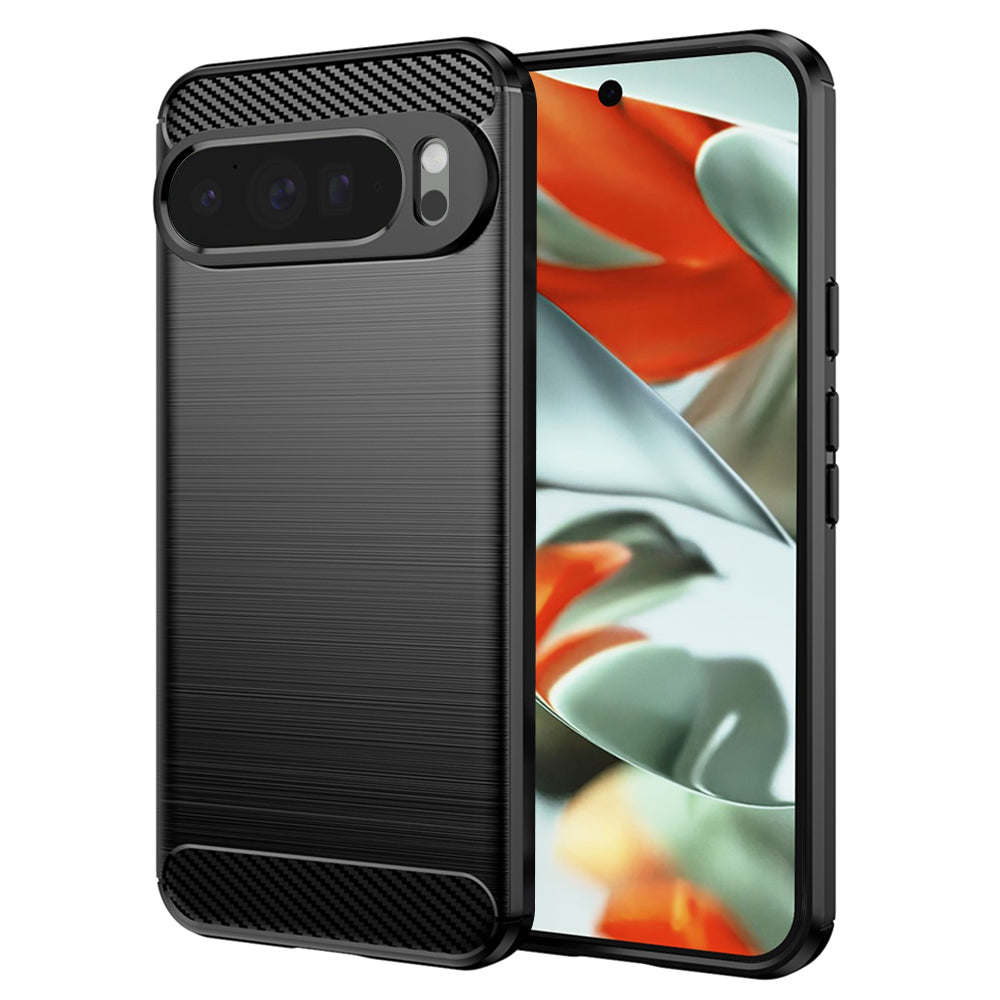 Custodia per Google Pixel 9 Pro XL, Techsuit, Carbonio, Nera