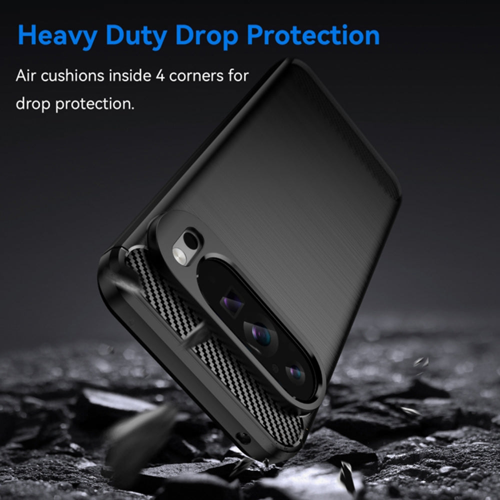 Custodia per Google Pixel 9 Pro XL, Techsuit, Carbonio, Nera