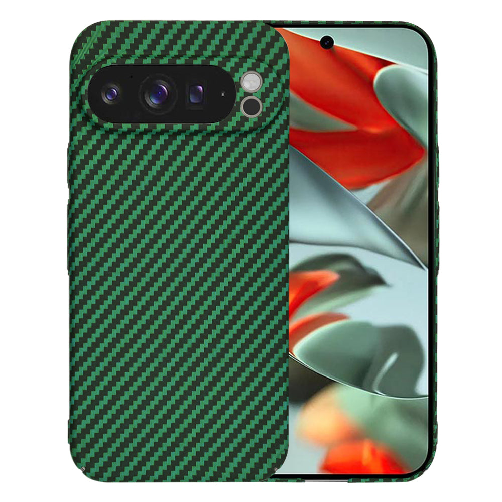 Custodia per Google Pixel 9 Pro XL, Techsuit, Carbonite FiberShell, Verde