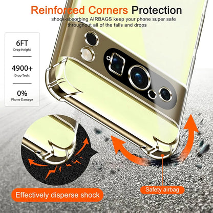 Custodia per Google Pixel 9 Pro XL, Techsuit, Shockproof Clear, Trasparente