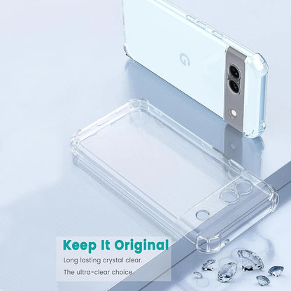 Custodia per Google Pixel 9, Techsuit, Shockproof Clear, Trasparente