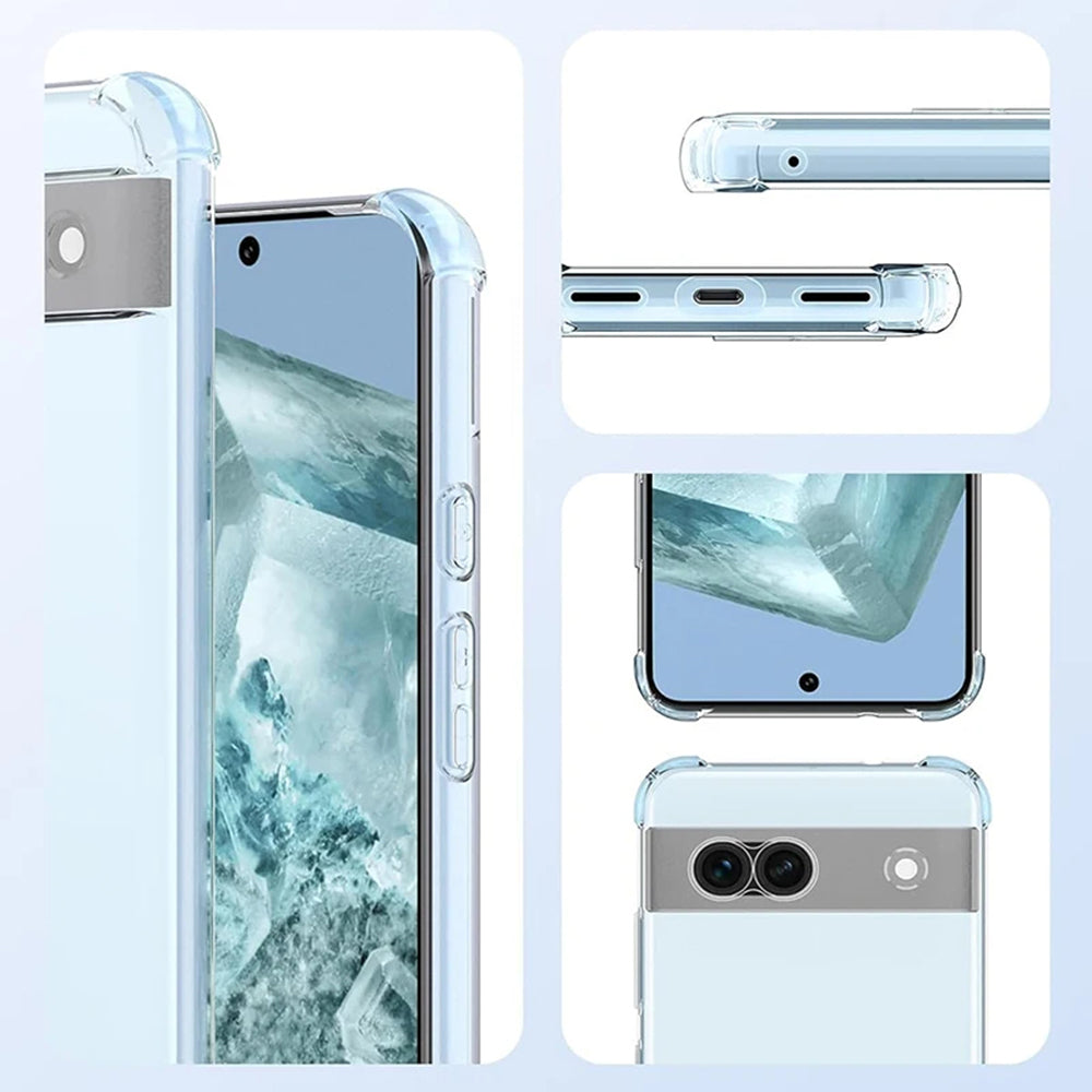 Custodia per Google Pixel 9, Techsuit, Shockproof Clear, Trasparente