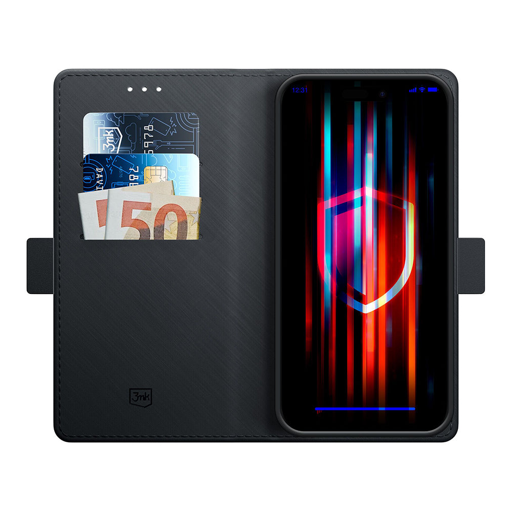 Hülle für Google Pixel 9a, 3MK, Wallet, Schwarz