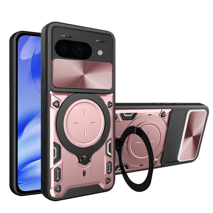 Coque pour Google Pixel 9a, Techsuit, CamGuard Pro, Rose Doré