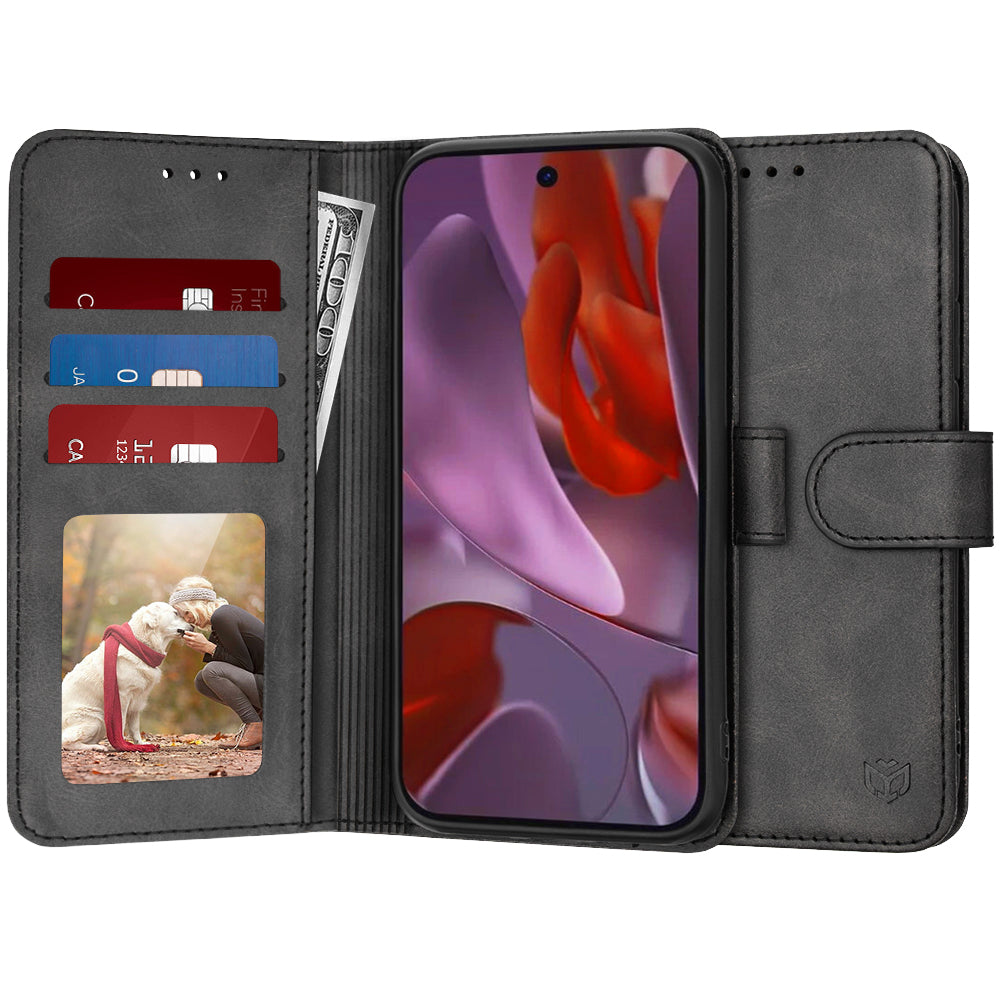 Coque pour Google Pixel 9a, Techsuit, Diary Book, Noire