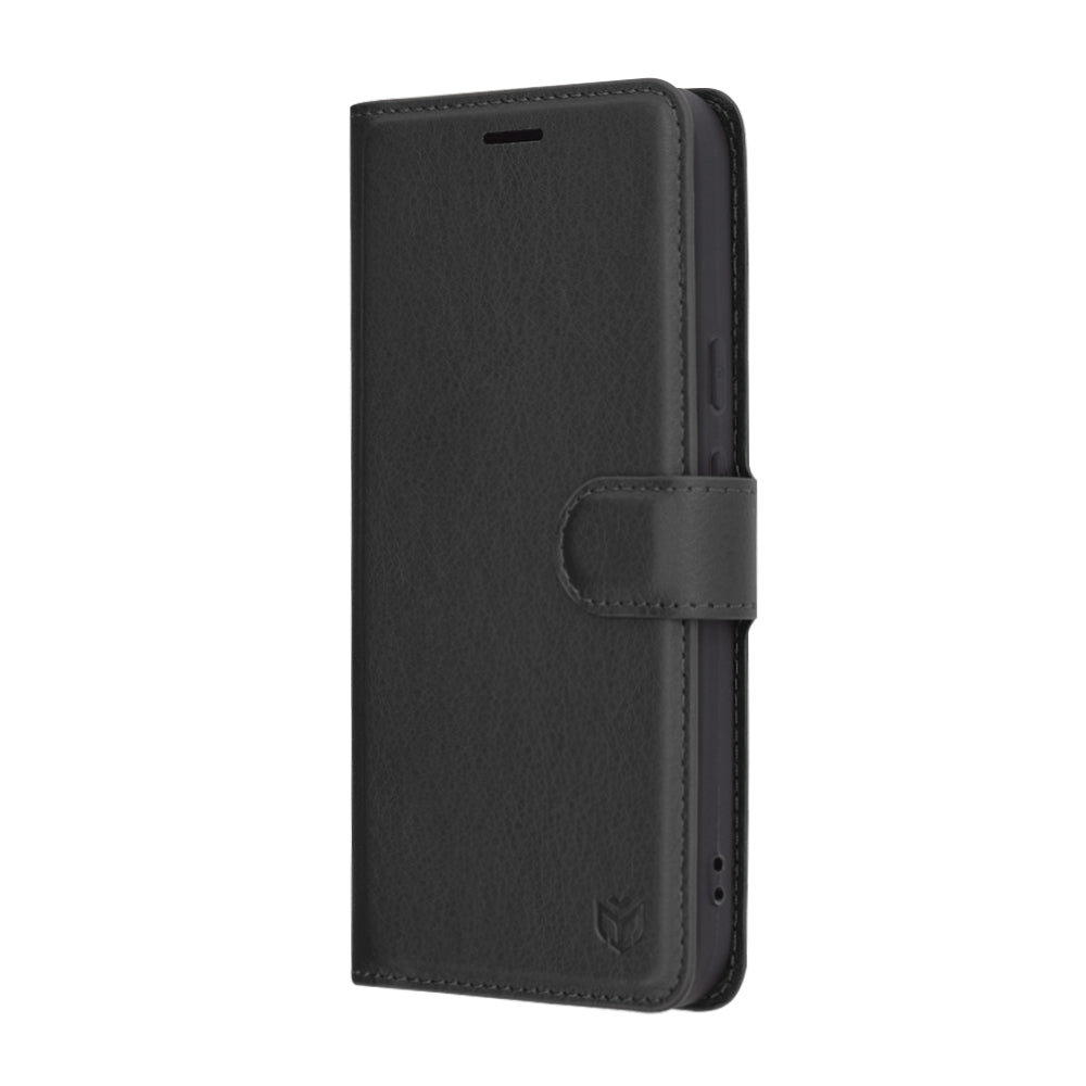 Custodia per Google Pixel 9a, Techsuit, Leather Folio, Nera