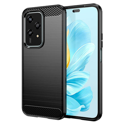 Custodia per Honor 200 Lite, Techsuit, Carbonio, Nera