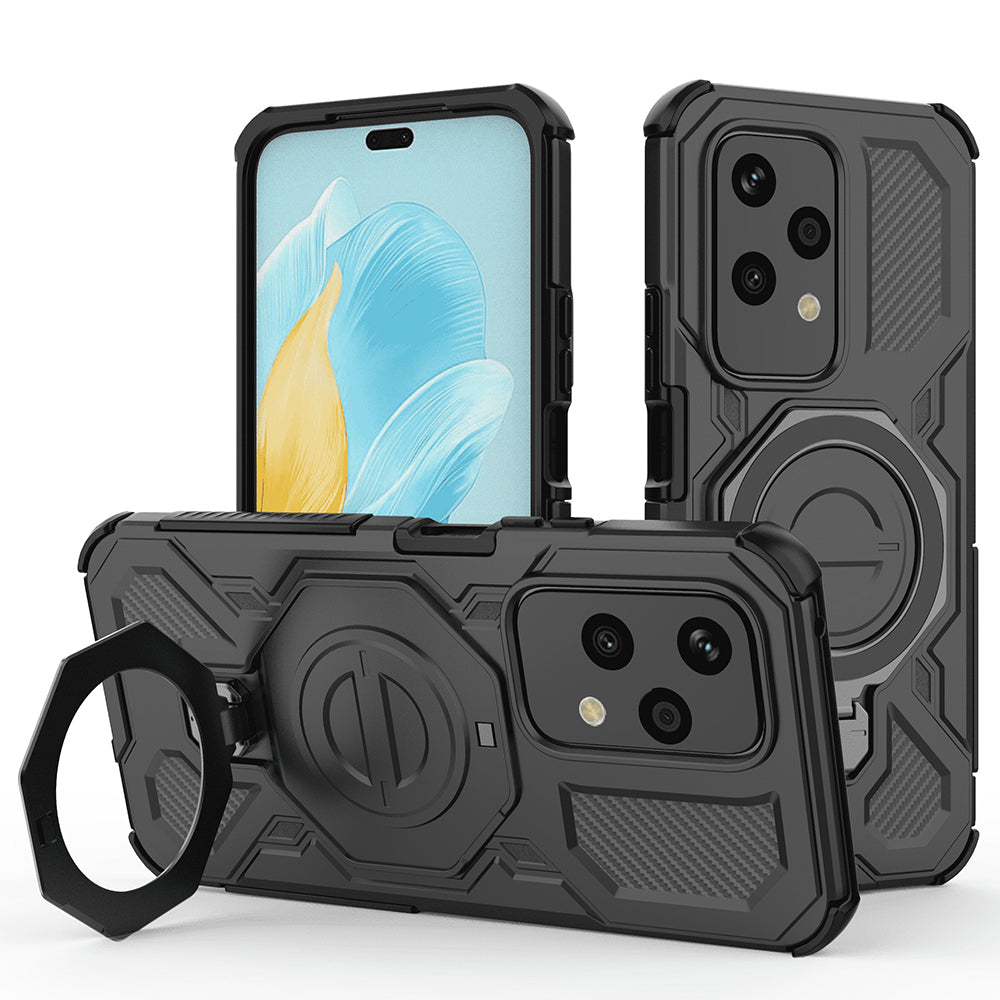 Custodia per Honor 200 Lite, Techsuit, Carbon Shield Pro, Nera