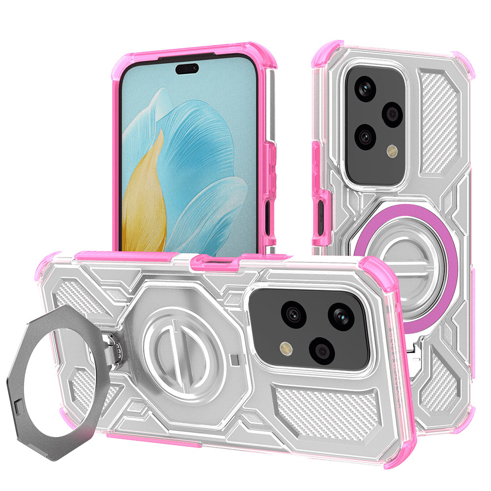Hülle für Honor 200 Lite, Techsuit, Carbon Shield Pro, Rosa