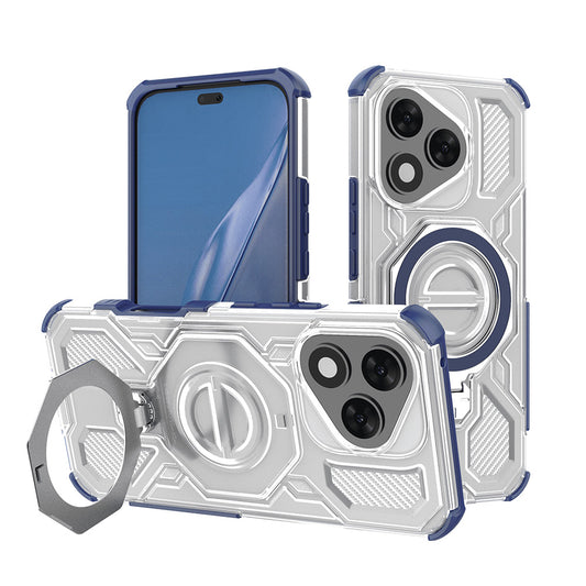 Coque pour Honor 400 Lite, Techsuit, Carbon Shield Pro, Bleue