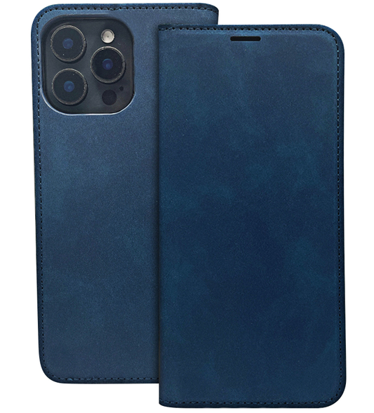 Coque pour Honor 400 Lite, OEM, Smart Suede, Bleu marine