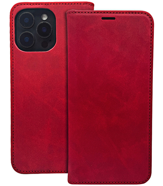 Coque pour Honor 400 Lite, OEM, Smart Suede, Rouge