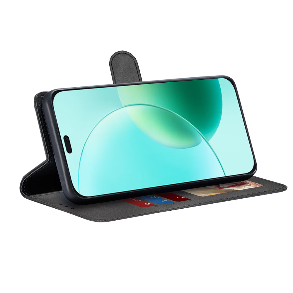 Custodia per Honor 400 Lite, Techsuit, Diary Book, Nera