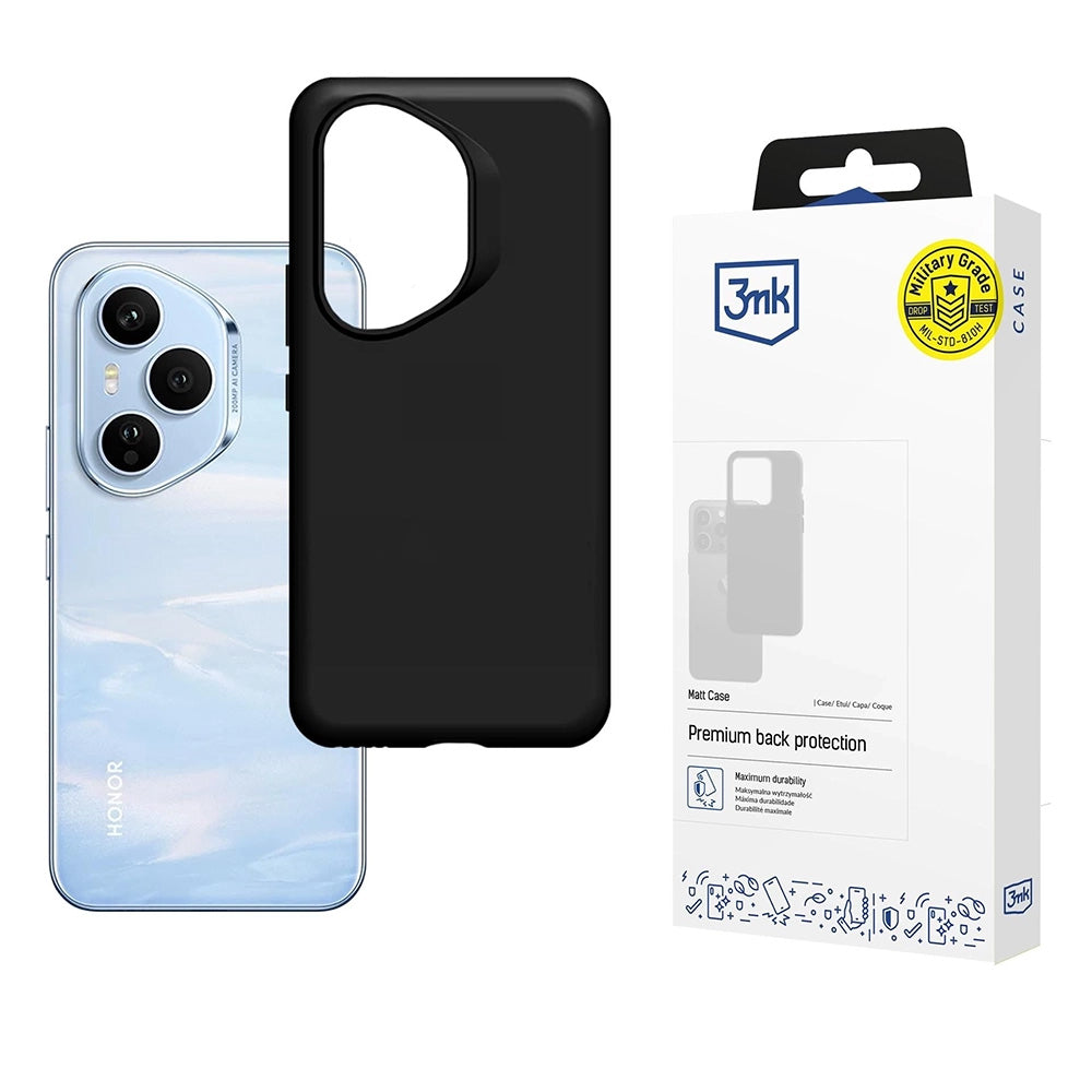 Coque pour Honor 400 Pro, 3MK, Noire Mate