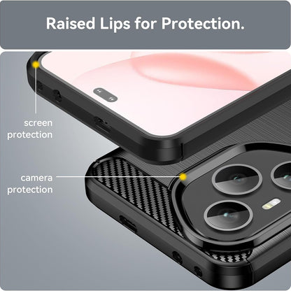 Custodia per Honor 400 Pro, Techsuit, Carbonio, Nera