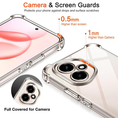 Custodia per Honor 400 Pro, Techsuit, Shockproof Clear, Trasparente