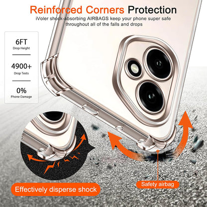 Custodia per Honor 400 Pro, Techsuit, Shockproof Clear, Trasparente