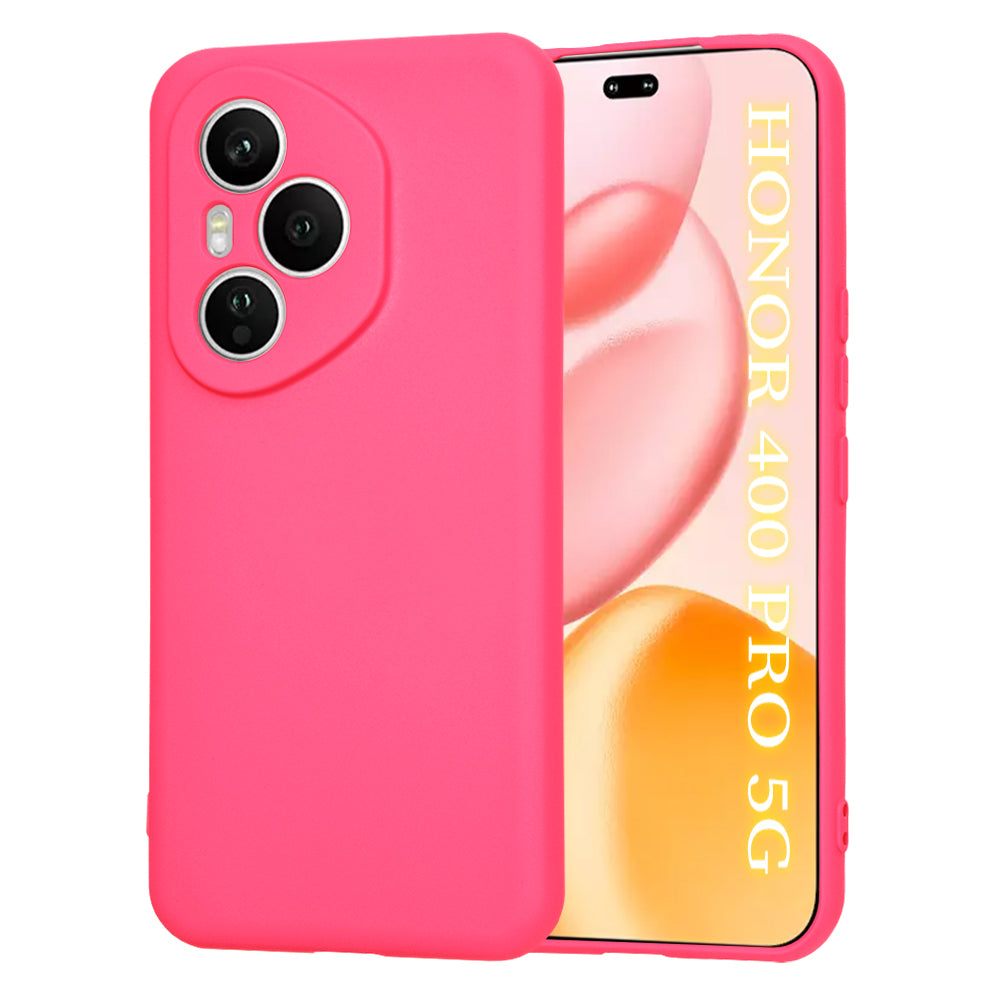 Hülle für Honor 400 Pro, Techsuit, SoftFlex, Dunkelrosa
