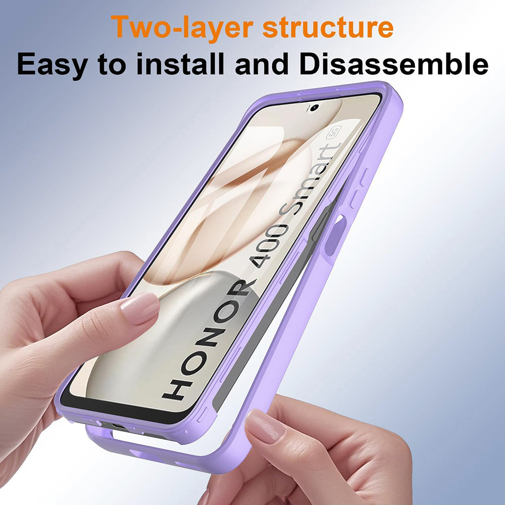 Étui pour Honor 400 Smart 4G / X7d 4G / 400 Smart 5G, Techsuit, ColorVerse 360, Violet