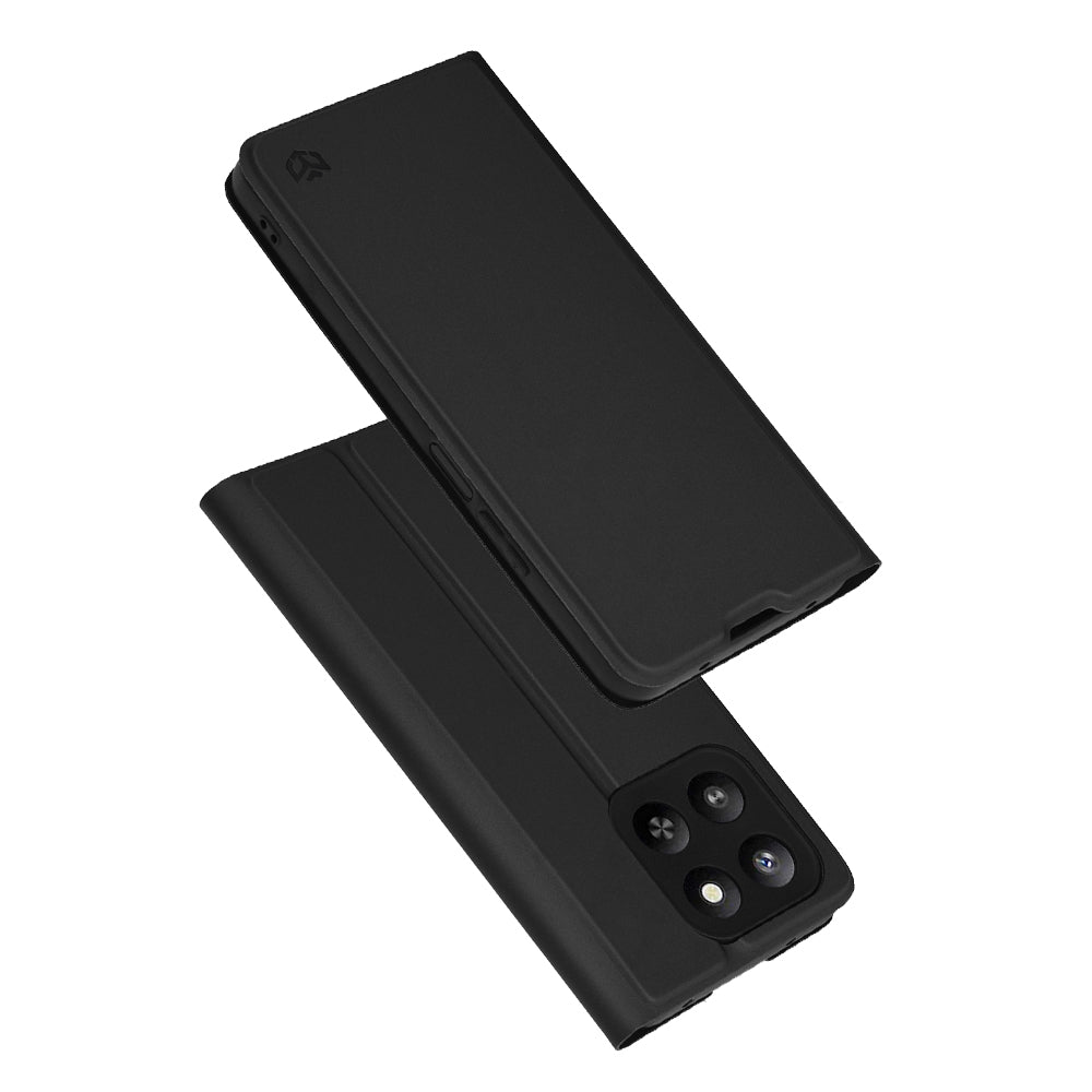 Custodia per Honor 400 Smart 4G / X7d 4G / 400 Smart 5G, Techsuit, Magskin Book, Nera