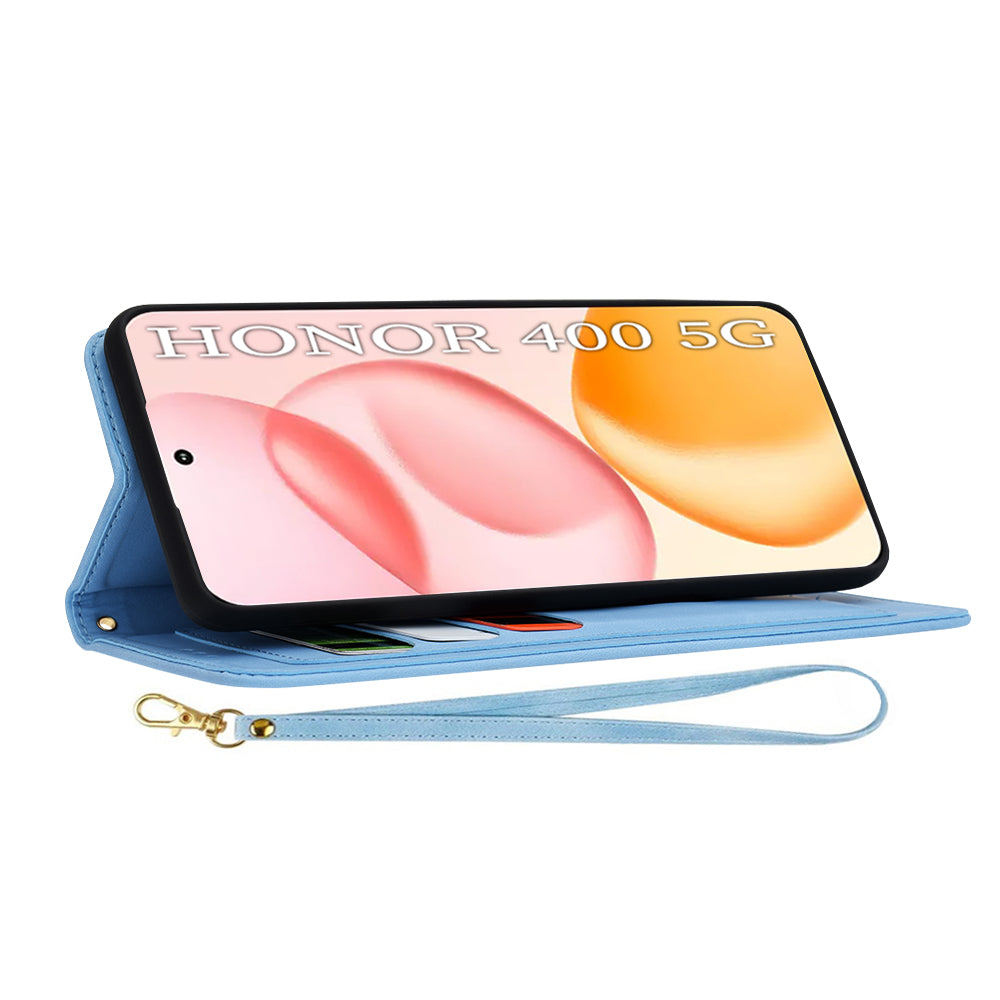 Custodia per Honor 400, Techsuit, FlipCraft, Blu