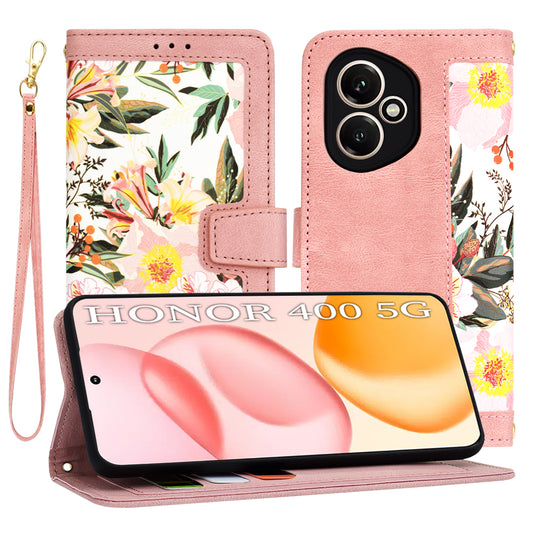 Hülle für Honor 400, Techsuit, FlipCraft, Rosa