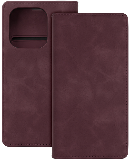 Coque pour Honor 600 Lite, OEM, Smart Suede, Bordeaux