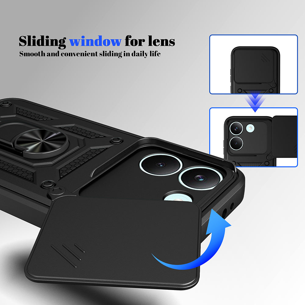 Custodia per Honor 600 Lite, Techsuit, CamShield, Blu