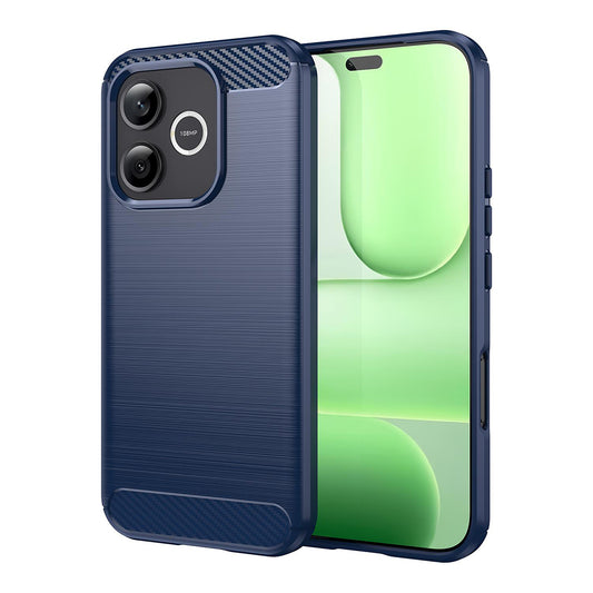 Custodia per Honor 600 Lite, Techsuit, Carbonio, Blu