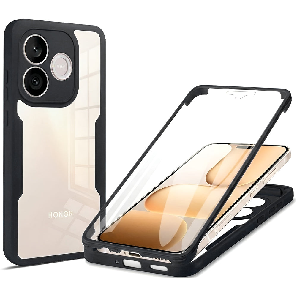 Custodia per Honor 600 Lite, Techsuit, ColorVerse 360, Nera