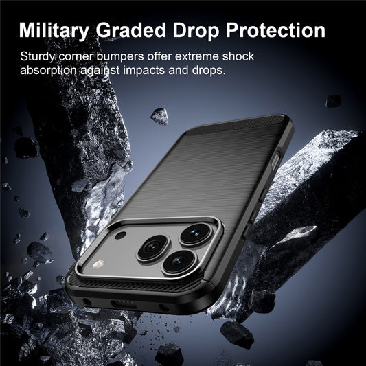 Custodia per Honor 600 Pro / 600, Techsuit, Carbonio, Nera