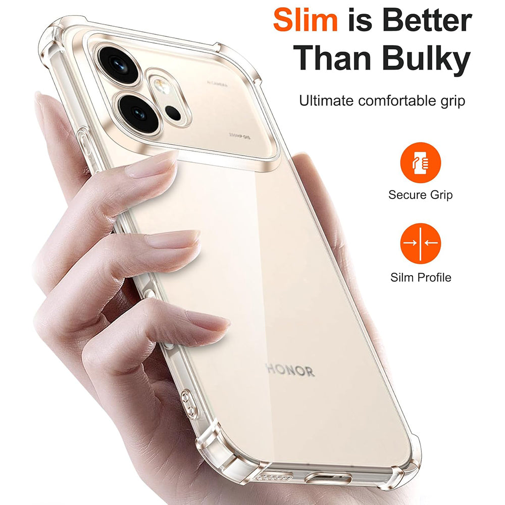 Étui pour Honor 600 Pro, Techsuit, Shockproof Clear, Transparent