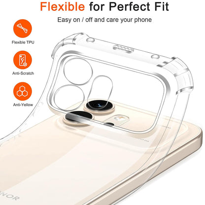 Étui pour Honor 600 Pro, Techsuit, Shockproof Clear, Transparent