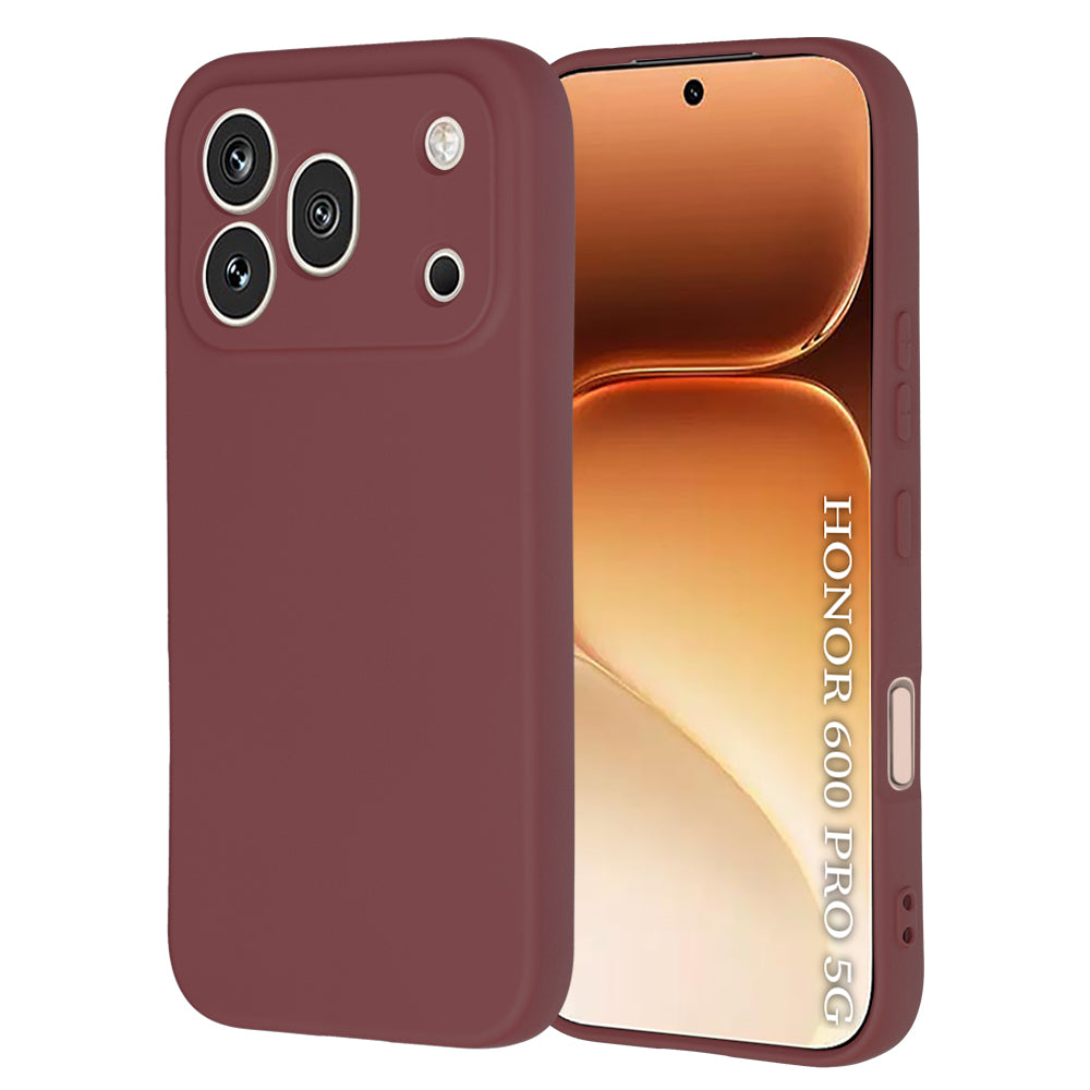Hülle für Honor 600 Pro, Techsuit, SoftFlex, Weinrot