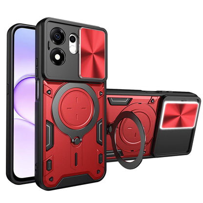 Custodia per Honor 600 Smart, Techsuit, CamGuard Pro, Rossa