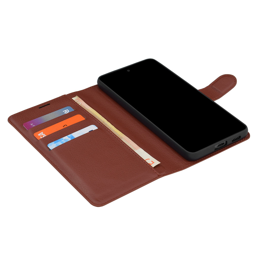 Custodia per Honor 600 Smart, Techsuit, Leather Folio, Marrone
