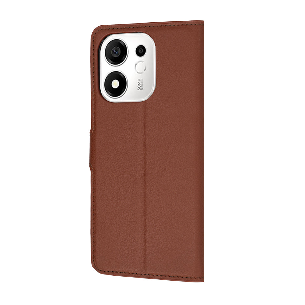 Custodia per Honor 600 Smart, Techsuit, Leather Folio, Marrone