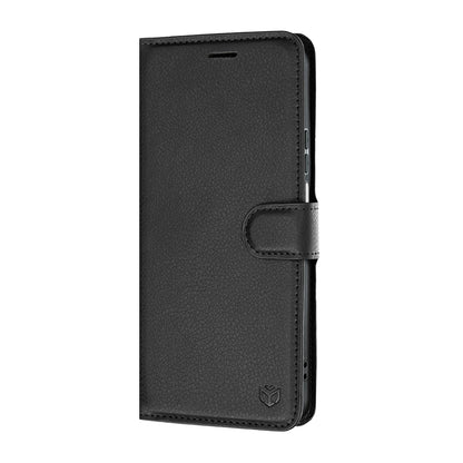 Coque pour Honor 600 Smart, Techsuit, Leather Folio, Noire