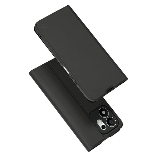 Coque pour Honor 600 Smart, Techsuit, Magskin Book Long Blitz Cutout, Noire