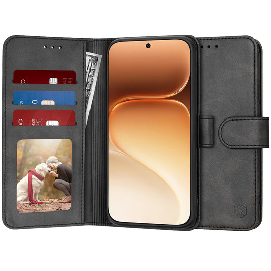 Custodia per Honor 600, Techsuit, Diary Book, Nera