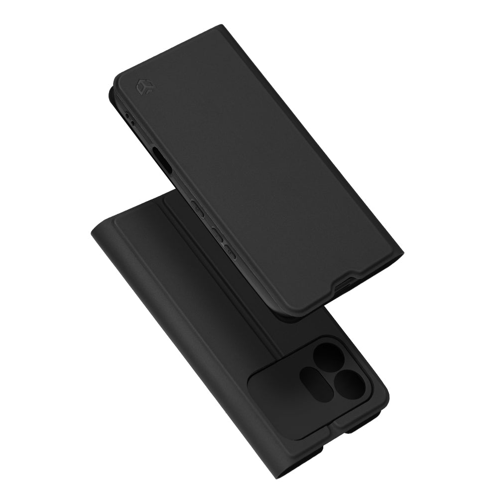 Custodia per Honor 600, Techsuit, Magskin Book, Nera
