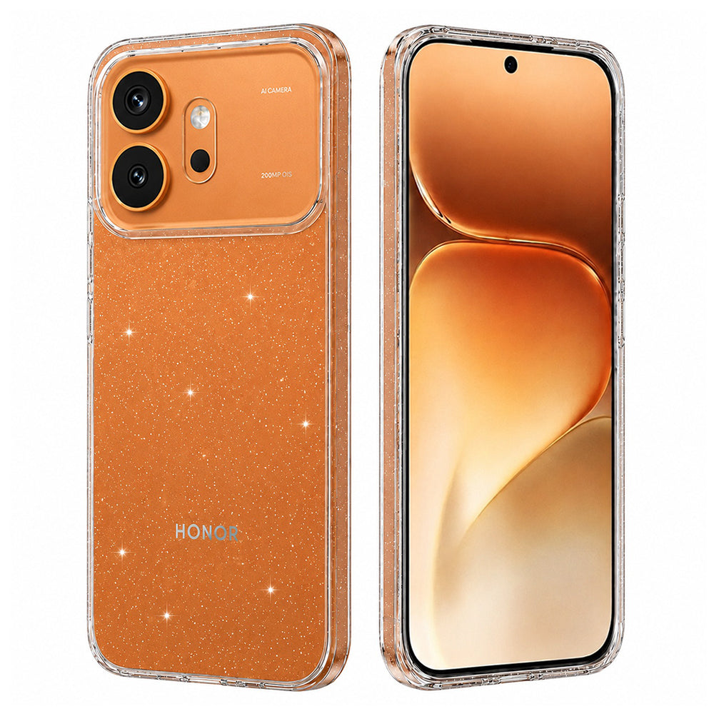 Custodia per Honor 600, Techsuit, SparkleSkin, Trasparente