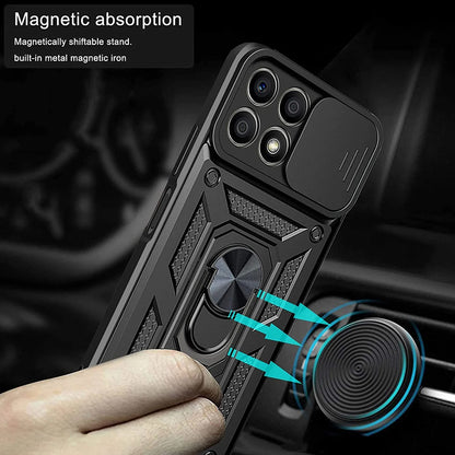 Custodia per Honor 70 Lite / X6 / X8 5G, Techsuit, CamShield, Nera