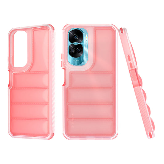 Hülle für Honor 90 Lite, Techsuit, Wave Shield, Rot