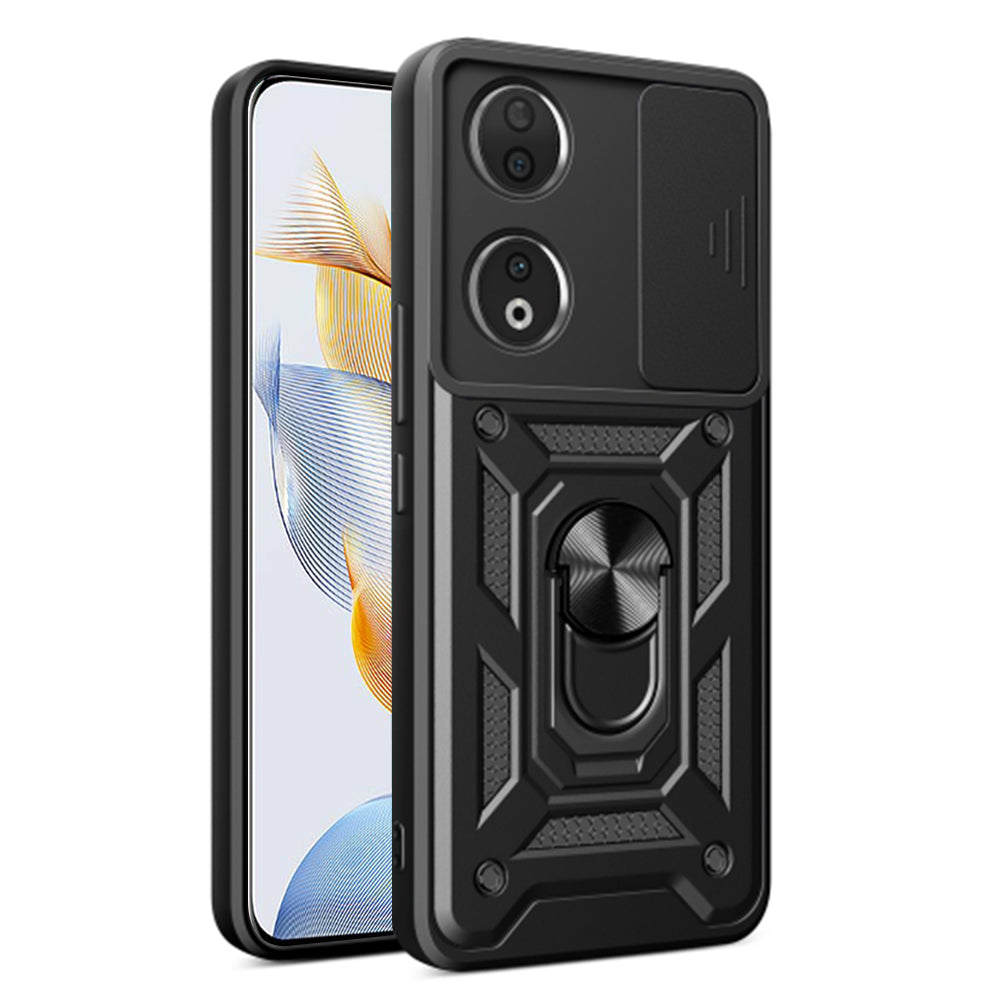 Hülle für Honor 90, Techsuit, CamShield, Schwarz