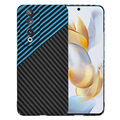 Custodia per Honor 90, Techsuit, Carbonite FiberShell, Nero Bleu