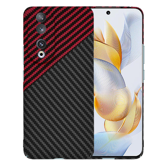 Hülle für Honor 90, Techsuit, Carbonite FiberShell, Schwarz Rot