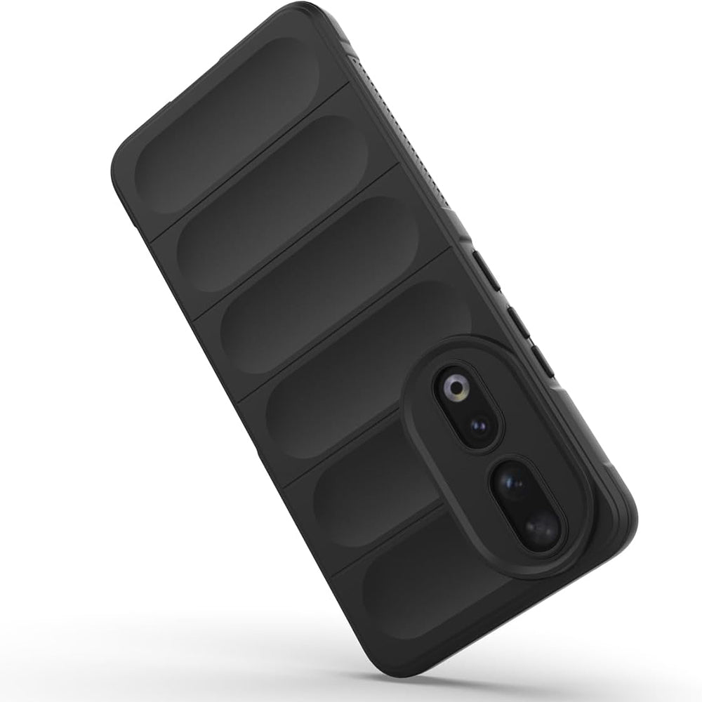 Hülle für Honor 90, Techsuit, Magic Shield, Schwarz
